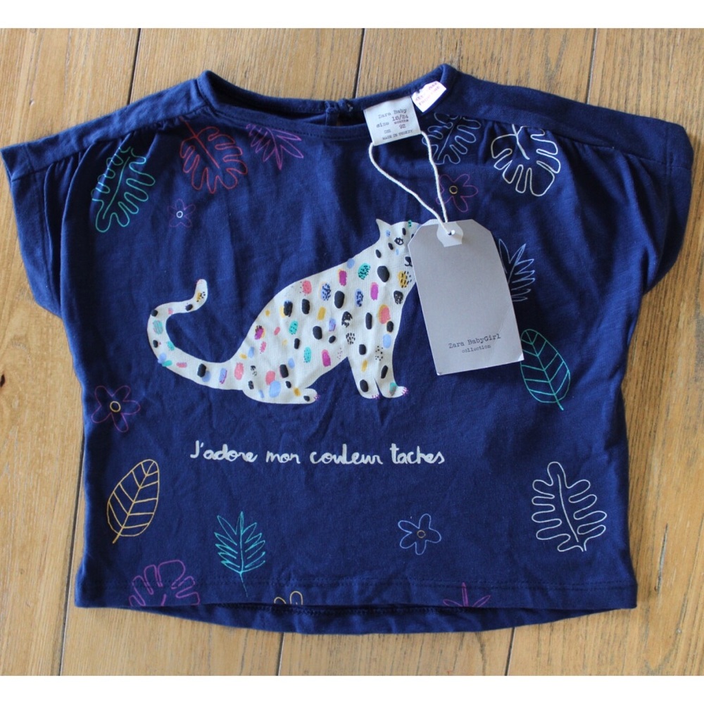Zara Baby NWT J’adore mon conlenn taches. “I love my spots” 18-24 Months